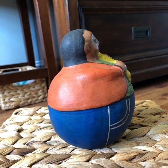 Ceramic Panama Flute player figure - Picture 4 of 4